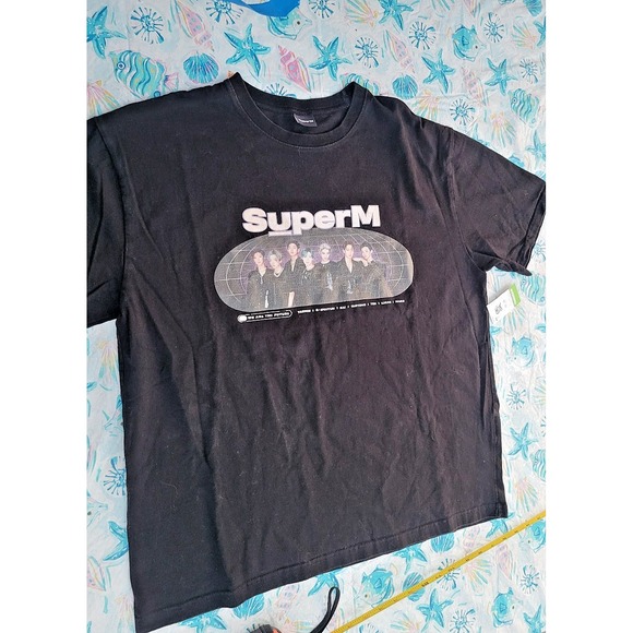 SuperM Other - SuperM K-Pop Group Graphic T-Shirt Black We Are The‎ Future Mens Large L